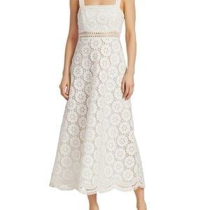 Zimmermann Ivory Embroidered Sundress